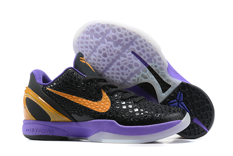 Nike Kobe 6 Protro Black Purple Yellow